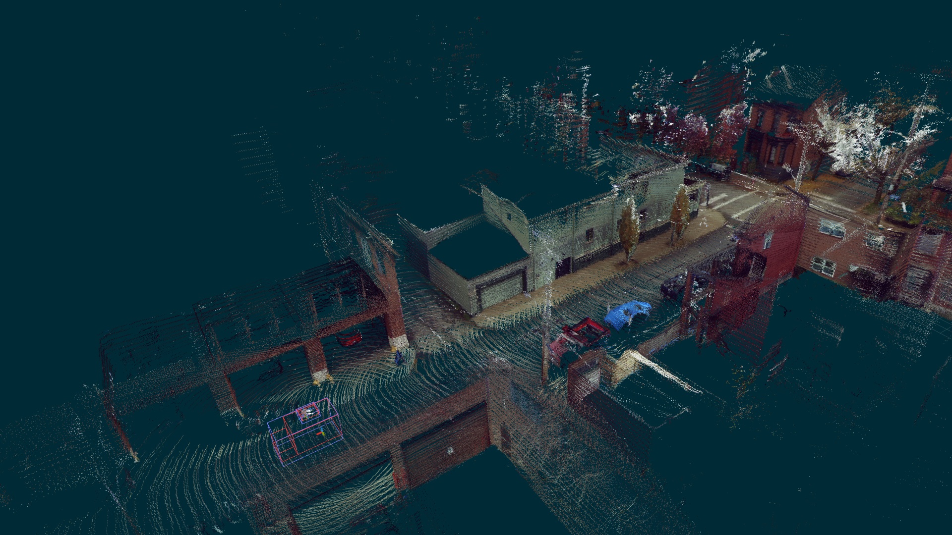 Example calibration validation- colorized lidar point cloud