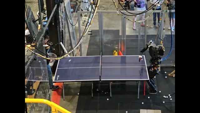 IHMC Nadia humanoid robot playing ping-pong; calibrated by MSA