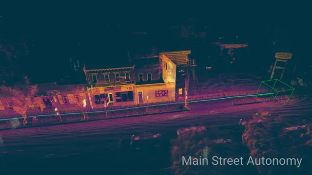 Lidar localization and lidar scan map of downtown Lawrenceville, PA