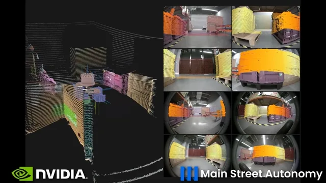 Sensor fusion of a figure-8 calibration motion in the nVIDIA Carter warehouse