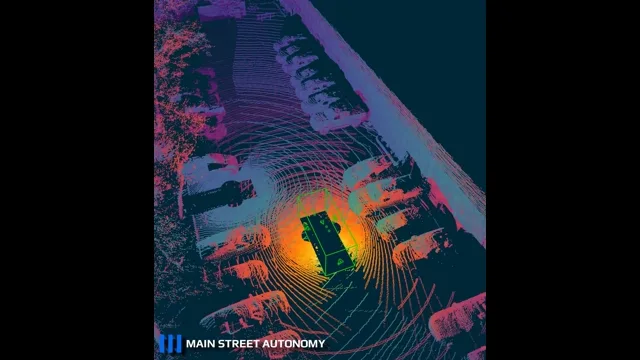 Sensor fusion on two autonomous vehicles, lidar view