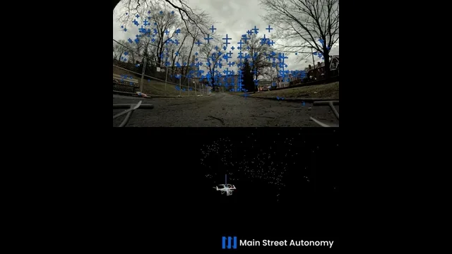 Visual localization on a multirotor drone - cameras only